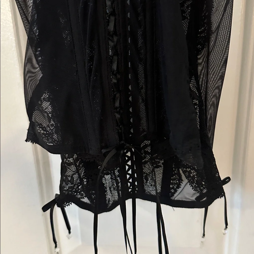 NWOT Women’s Victoria's Secret Black Lace Bustier Size 34C - Picture 7 of 9